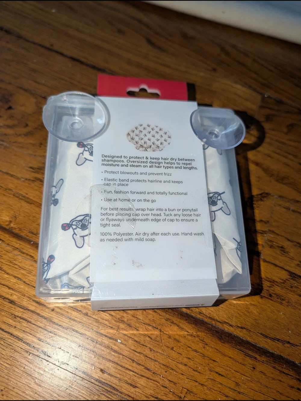 Dog Print Shower Cap - 